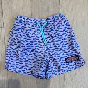 Vineyard Vines Pink Shorts with Blue Boats Design